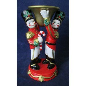 Partylite Christmas Toy Soldier Taper Candle Holder P7704 One GUC No Box